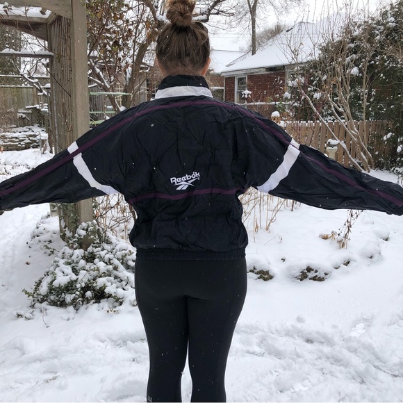 Vintage Reebok zip up windbreaker size Large - Picture 1 of 12